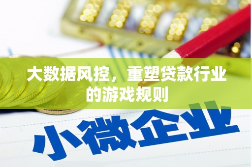 黟县大数据风控，重塑贷款行业的游戏规则