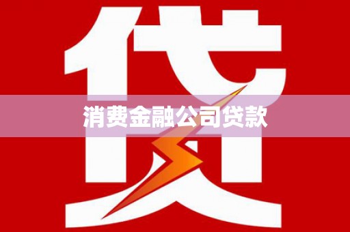 黟县消费金融公司贷款
