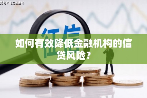 黟县如何有效降低金融机构的信贷风险？