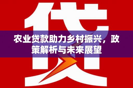 黟县农业贷款助力乡村振兴，政策解析与未来展望