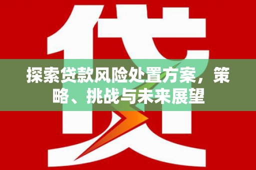 黟县探索贷款风险处置方案，策略、挑战与未来展望