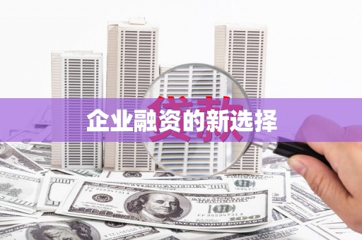 黟县企业融资的新选择