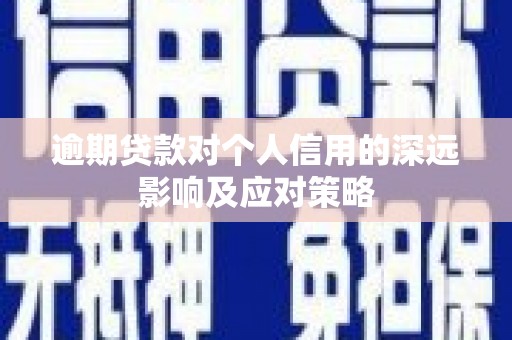 黟县逾期贷款对个人信用的深远影响及应对策略