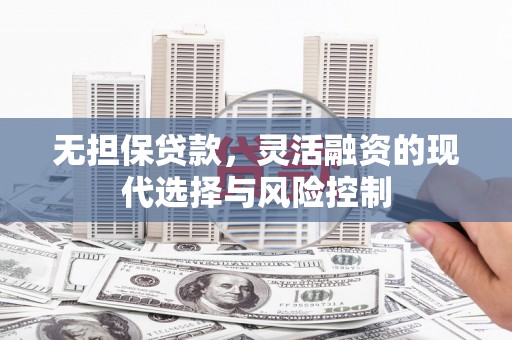 黟县无担保贷款，灵活融资的现代选择与风险控制