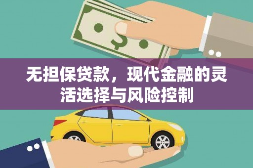 黟县无担保贷款，现代金融的灵活选择与风险控制