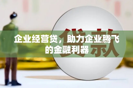 黟县企业经营贷，助力企业腾飞的金融利器