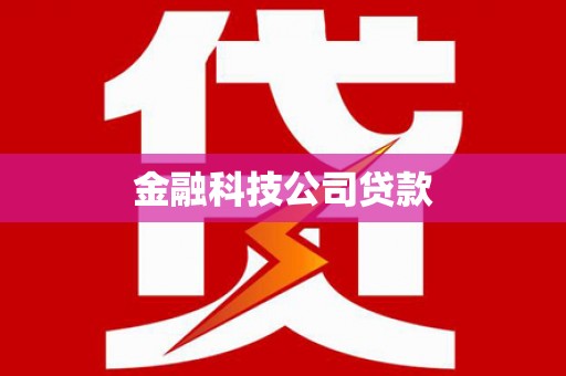 黟县金融科技公司贷款