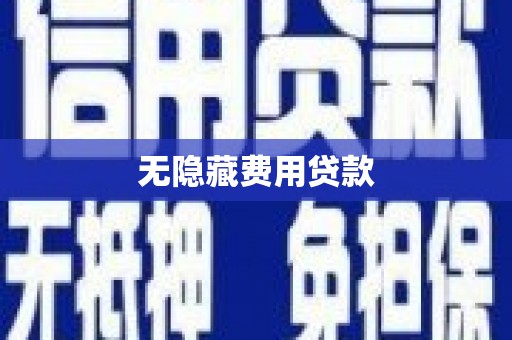 黟县无隐藏费用贷款