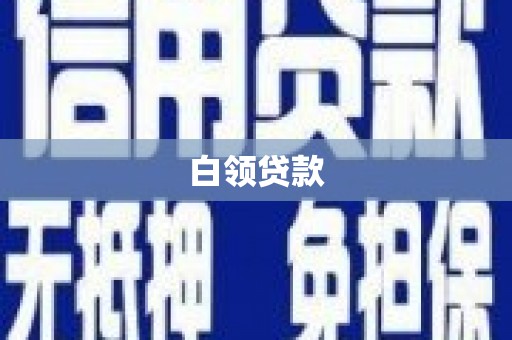 黟县白领贷款