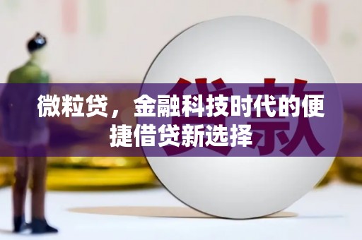 黟县微粒贷，金融科技时代的便捷借贷新选择