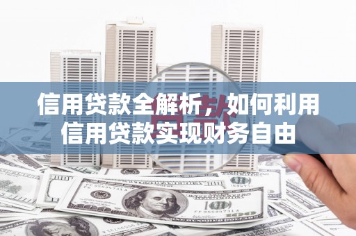黟县信用贷款全解析，如何利用信用贷款实现财务自由